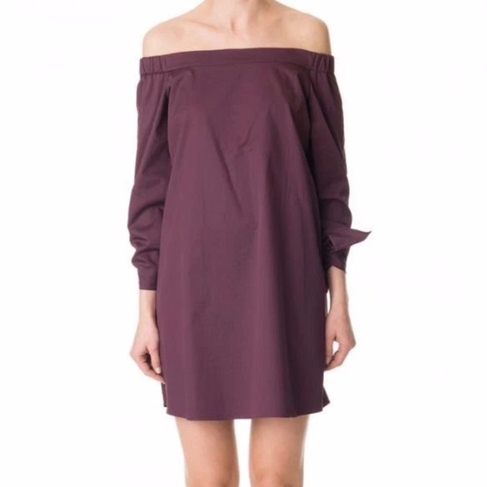 Tibi Off-the-Shoulder Mini Dress